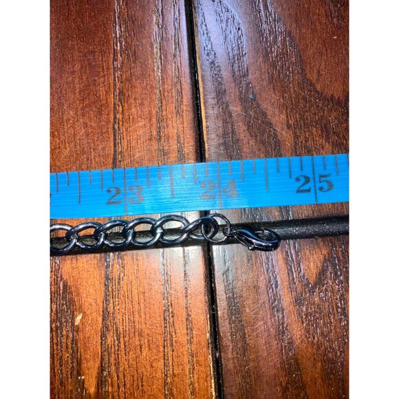 3 Tier Sparkly Silver-Tone, Gray & Clear Beaded Chain 24.5" Necklace! - Picture 10 of 11